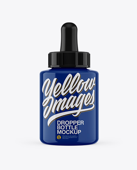 Glossy Dropper Bottle Mockup - Oil dropper bottle mockup