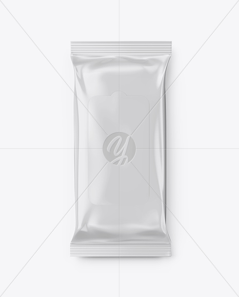 Glossy Wet Wipes Mockup