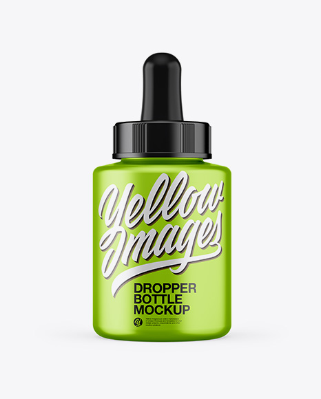 Metallic Dropper Bottle Mockup