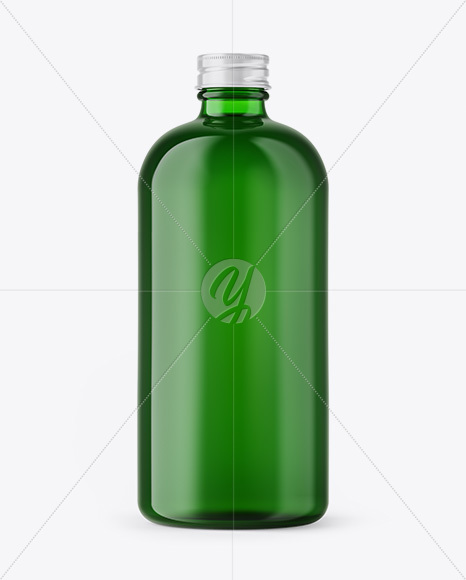 Green Glass Bottle Mockup Green Glass Bottle Mockup