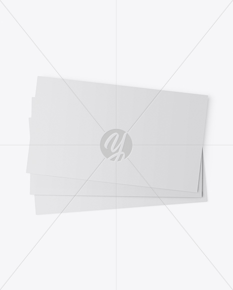 Three Textured Business Cards Mockup