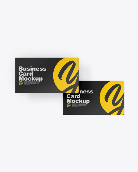 Two Textured Business Cards Mockup