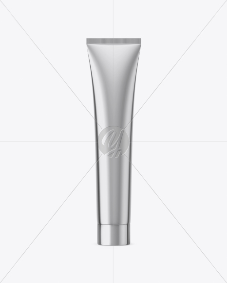 Metallic Cosmetic Tube Mockup