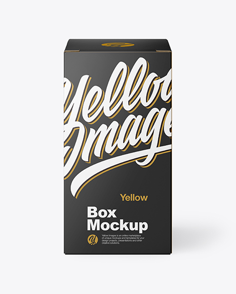Glossy Paper Box Mockup - Glossy+Paper+Box+Mockup+In+Box+Mockups+On+Yellow+Images+Object+Mockups