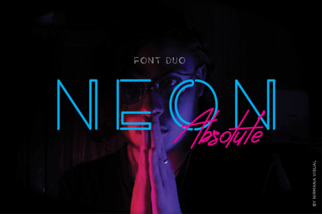 Neon Absolute - Font Duo + Bonus - Fonts