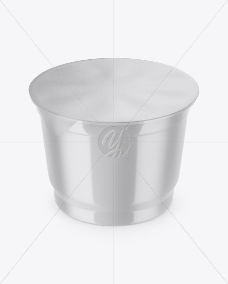 Glossy Plastic Cup Mockup