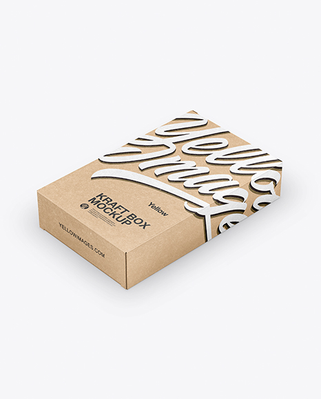 Kraft Box Mockup - Rectangle box mockup
