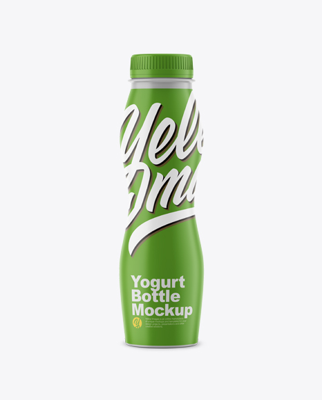 Matte Yogurt Bottle Mockup