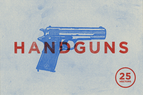 Handguns: EPS Vector Illustrations - Heater