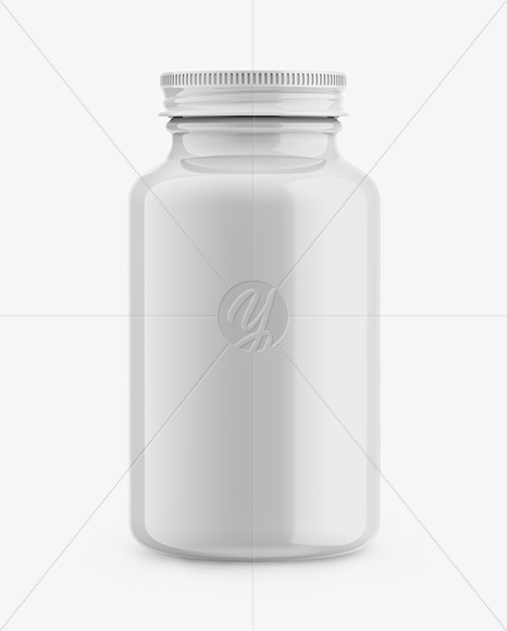 Glossy Pills Bottle Mockup