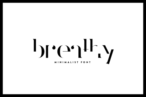 Breathy - Font Family - Minimal font