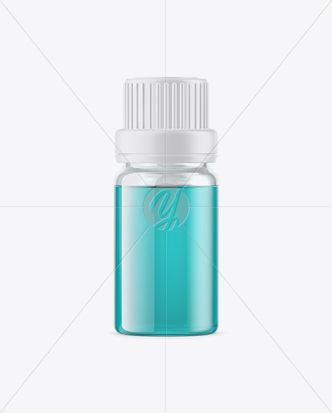 Clear Glass Oil Bottle Mockup