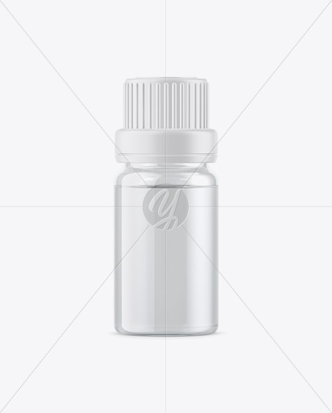 Clear Glass Oil Bottle Mockup