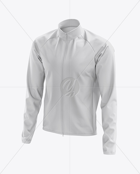 Men’s Cycling Wind Jacket mockup (Half Side View)