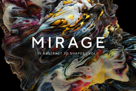 Mirage Vol.1: Abstract 3D Shapes - Photoshop brushes