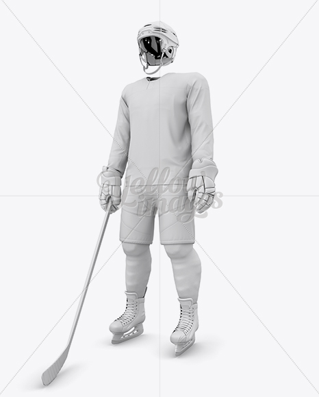 Men’s Full Ice Hockey Kit mockup (Half Side View)