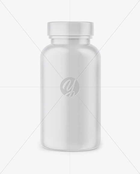 Matte Plastic Pills Bottle Mockup