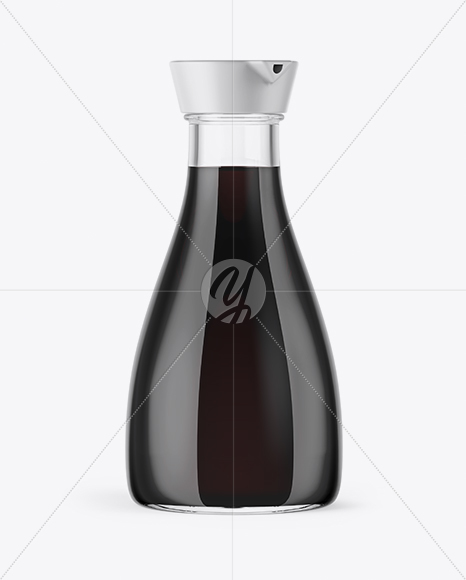 Soy Sauce Glass Bottle Mockup