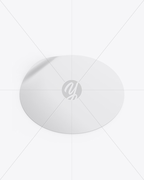 Round Sticker Mockup