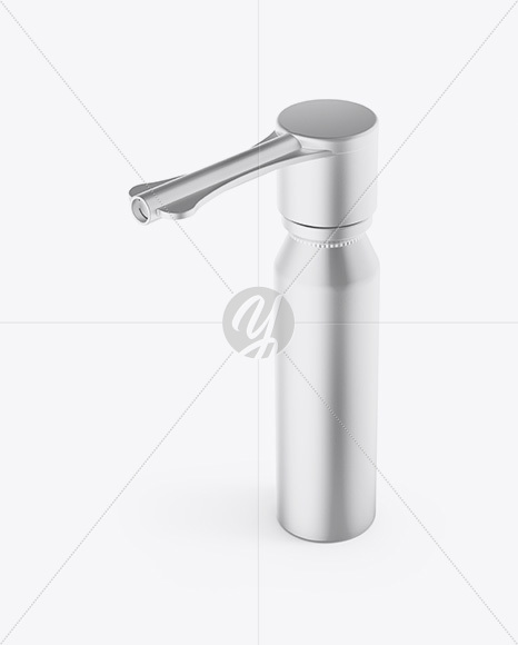 Metallic Spray Bottle Mockup