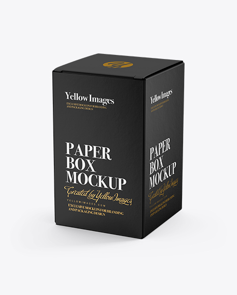 Paper Box Mockup - Rectangle box mockup