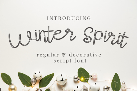 Winter Spirit - Handmade font