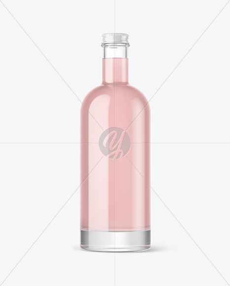 Clear Glass Bottle Mockup