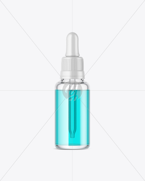 Clear Glass Dropper Bottle Mockup