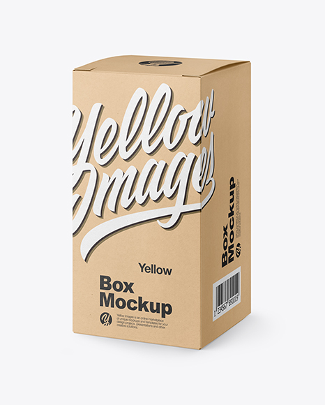 Kraft Paper Box Mockup