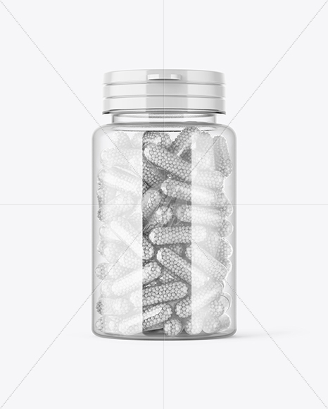 Clear Pills Bottle Mockup