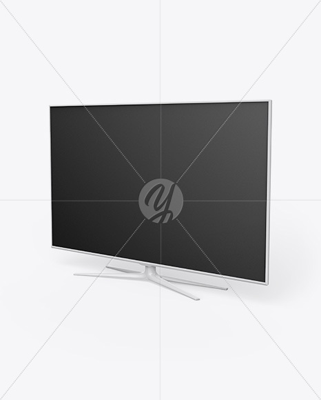 TV Mockup - Half Side View