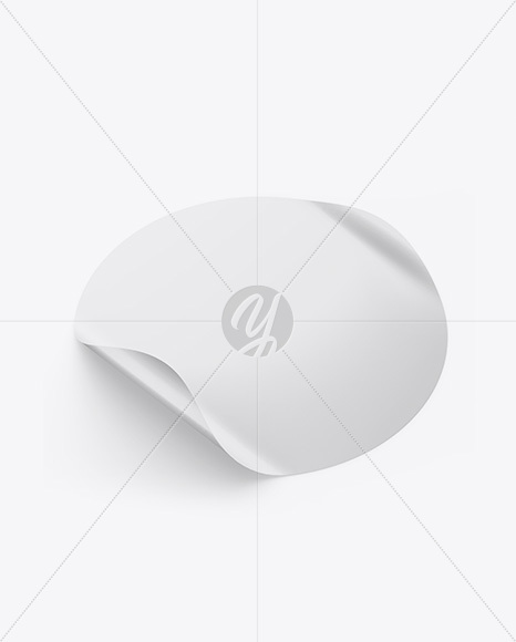 Round Sticker Mockup