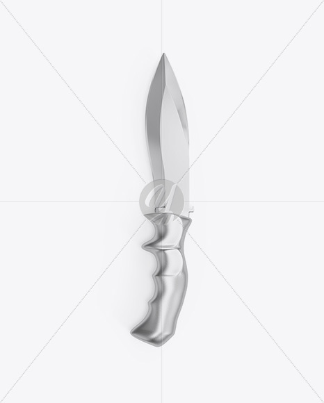 Metallic Knife Mockup