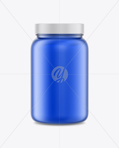 Frosted Protein Jar Mockup