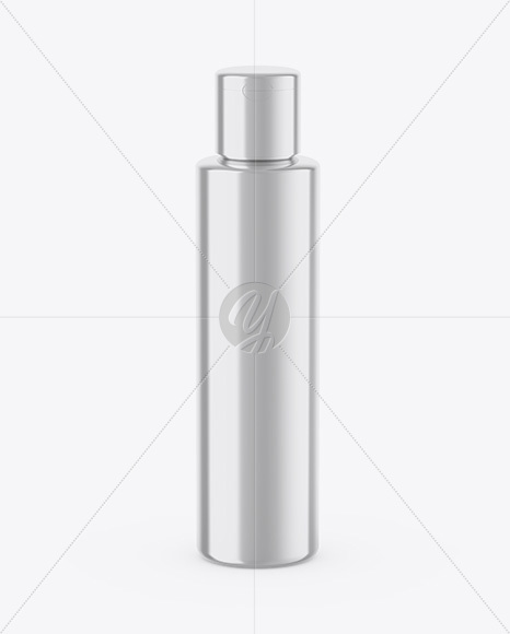 Metallic Cosmetic Bottle Mockup