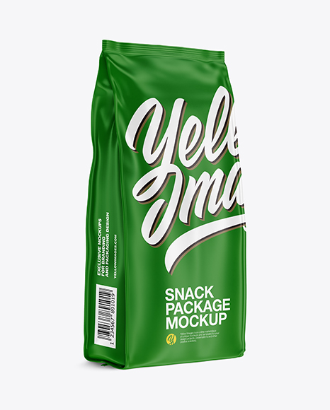 Matte Snack Package Mockup