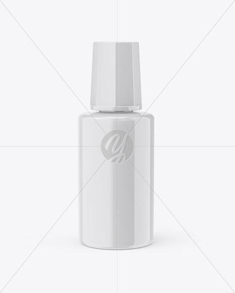 Glossy Plastic Bottle Mockup