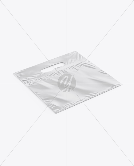 Matte Plastic Carrier Bag Mockup