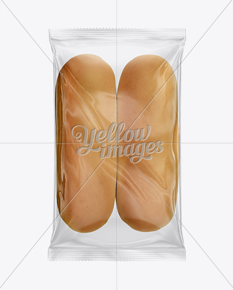 Hotdog Rolls 4 Pack Mockup