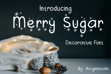 Merry Sugar - Handmade font