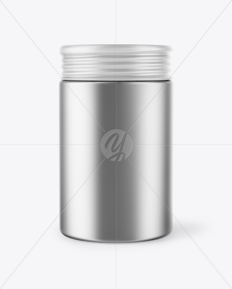 Metallic Storage Jar Mockup