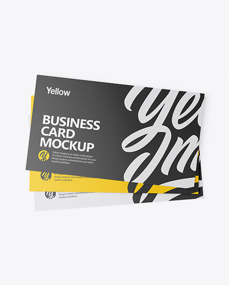 Three Business Cards Mockup - Three+Textured+Business+Cards+Mockup+-+Top+View+-+Three+...