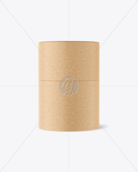 Kraft Round Box Mockup