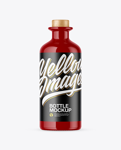 Glossy Bottle Mockup - Drink pack
