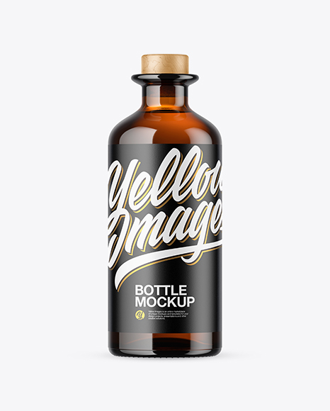 Amber Bottle Mockup