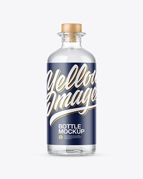 Clear Bottle Mockup