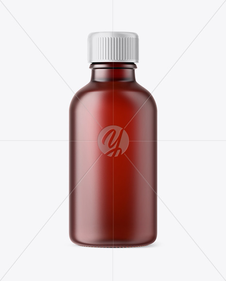 50ml Dark Frosted Amber Glass Bottle