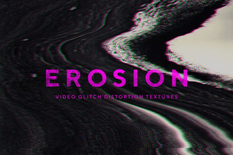 Erosion Video Glitch Distortion Textures - Warp