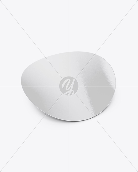 Textured Round Sticker Mockup