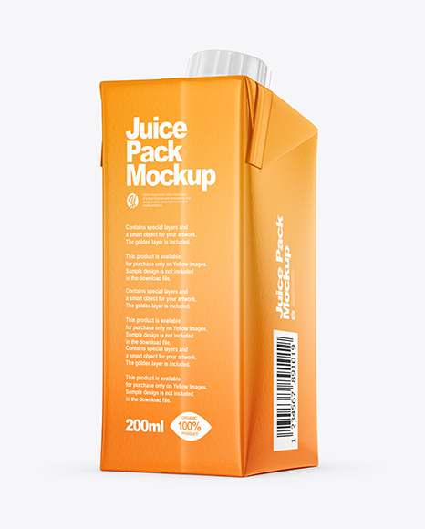 200ml Glossy Juice Carton Package Mockup - 200ml+Glossy+Juice+Carton+Package+Mockup+In+Packaging+Mockups